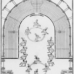 Pianta del Teatro Farnese con carosello equestre allestito per il matrimonio di Antonio Farnese ed Enrichetta d’Este (1728)