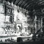 Il Teatro Farnese di Parma dopo i bombardamenti del 1944
